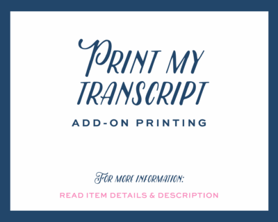 Print My Transcript